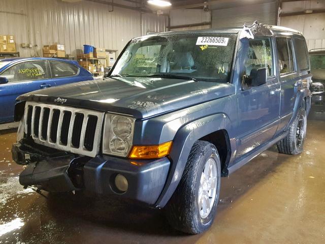 1J8HG48K87C594138 - 2007 JEEP COMMANDER GREEN photo 2