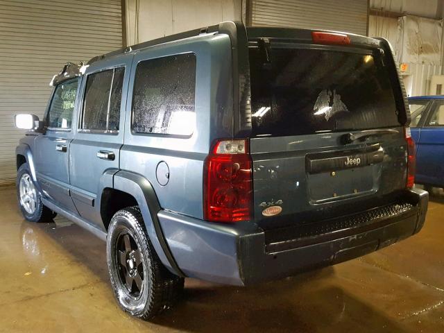 1J8HG48K87C594138 - 2007 JEEP COMMANDER GREEN photo 3