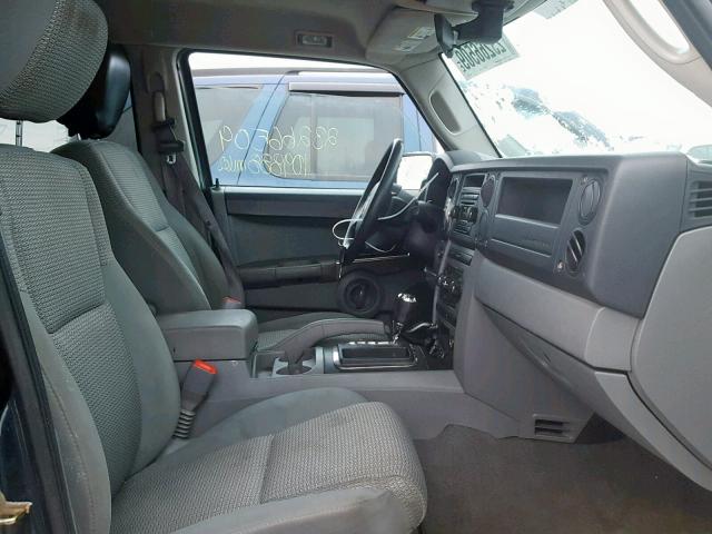 1J8HG48K87C594138 - 2007 JEEP COMMANDER GREEN photo 5