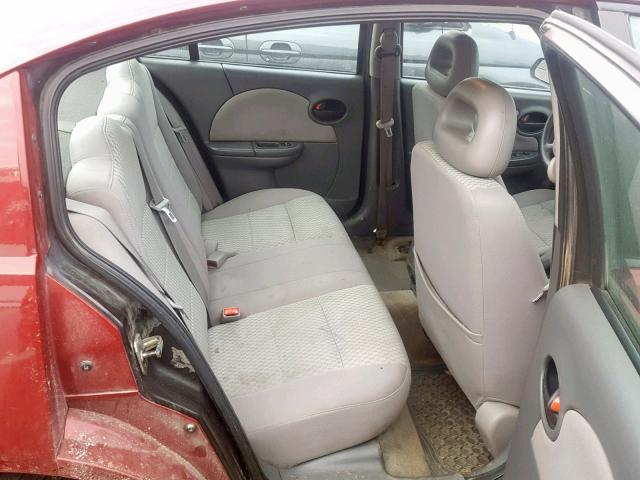1G8AJ55F66Z141469 - 2006 SATURN ION LEVEL RED photo 6