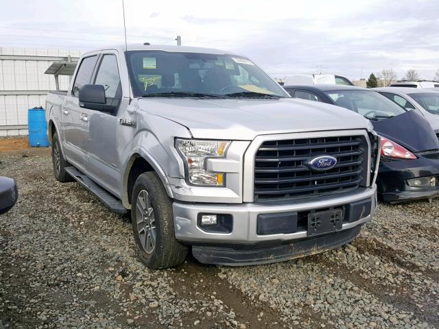 1FTEW1CPXFKE88907 - 2015 FORD F150 SUPER SILVER photo 1