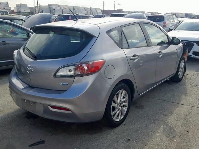 JM1BL1LP1D1817203 - 2013 MAZDA 3 I GRAY photo 4