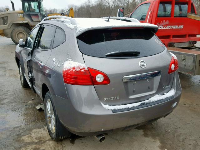 JN8AS5MV4DW128251 - 2013 NISSAN ROGUE S GRAY photo 3