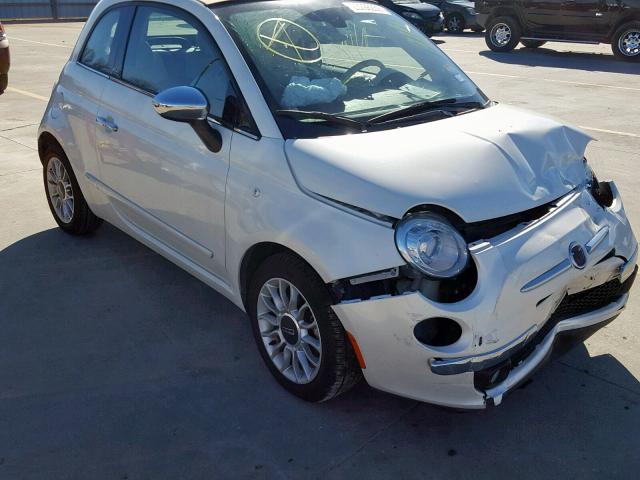 3C3CFFER7CT127040 - 2012 FIAT 500 LOUNGE CREAM photo 1