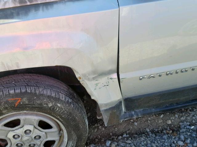 1C4NJRBB2CD593914 - 2012 JEEP PATRIOT SP 银色 照片 9