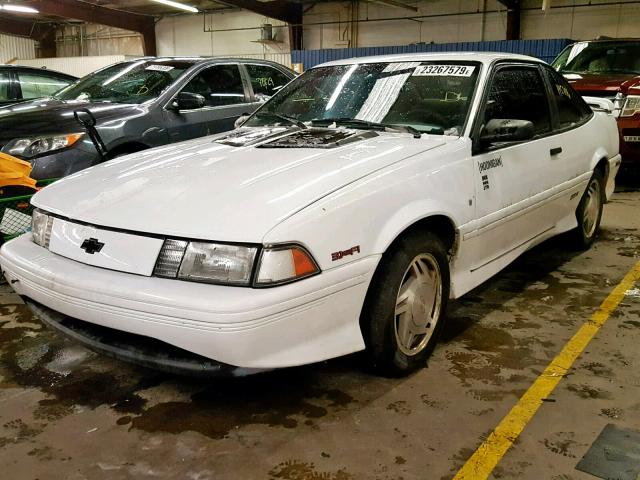 1G1JF11T0P7312931 - 1993 CHEVROLET CAVALIER Z WHITE photo 2