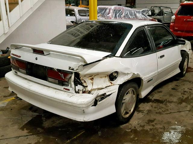 1G1JF11T0P7312931 - 1993 CHEVROLET CAVALIER Z WHITE photo 4