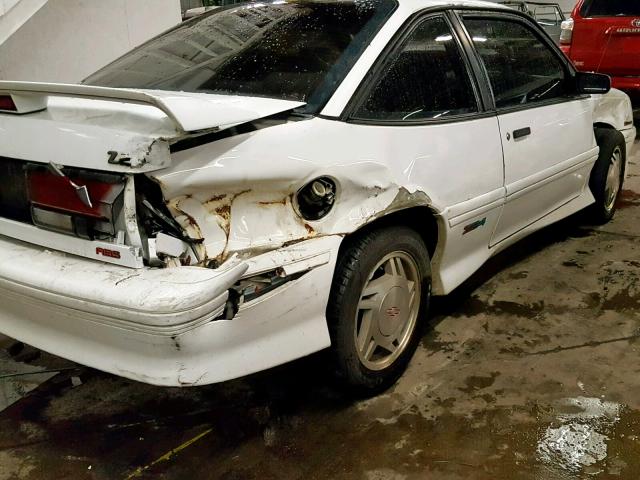 1G1JF11T0P7312931 - 1993 CHEVROLET CAVALIER Z WHITE photo 9