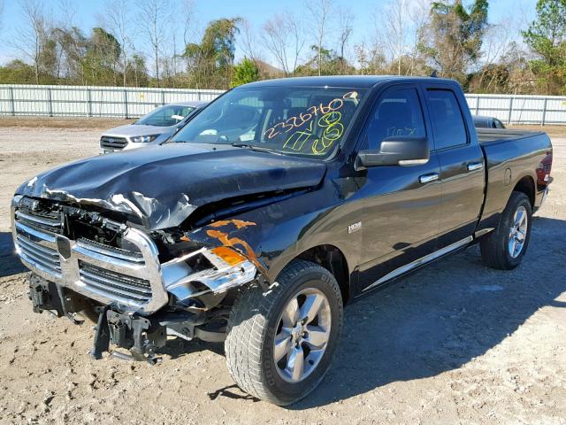 1C6RR6GT9JS195853 - 2018 RAM 1500 SLT BLACK photo 2