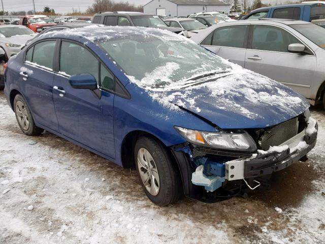 19XFB2F55FE018254 - 2015 HONDA CIVIC LX BLUE photo 1