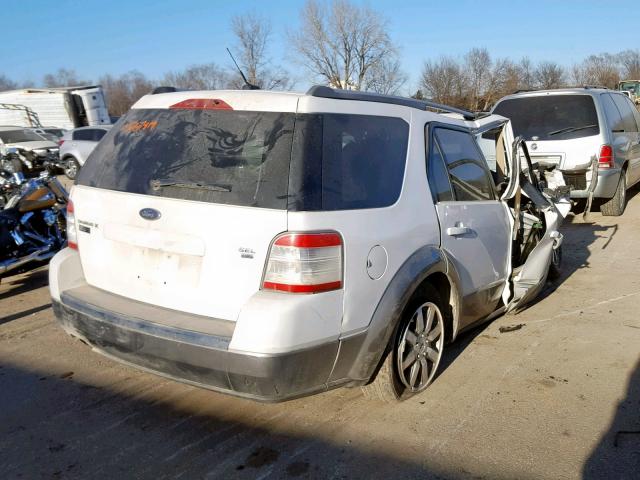 1FMDK05W28GA08639 - 2008 FORD TAURUS X S WHITE photo 4