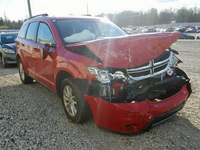 3C4PDCBG4HT530808 - 2017 DODGE JOURNEY SX MAROON photo 1