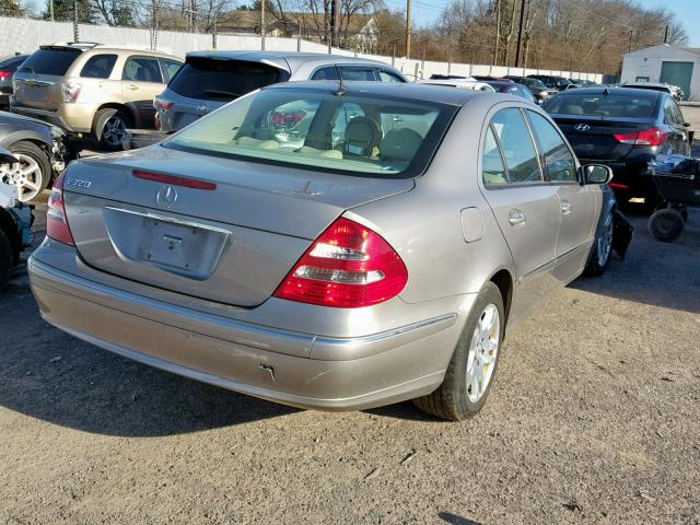 WDBUF65J83A327764 - 2003 MERCEDES-BENZ E 320 BEIGE photo 4