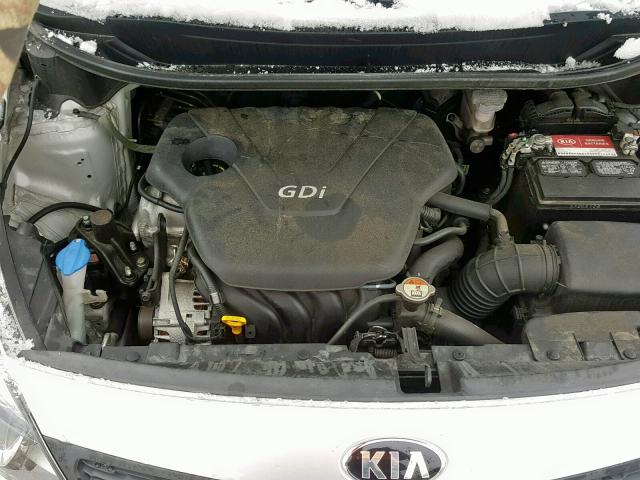 KNADM4A32E6372320 - 2014 KIA RIO LX SILVER photo 7