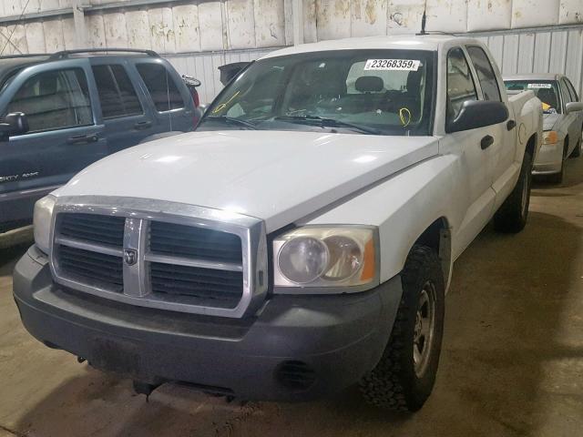 1D7HW28K07S271602 - 2007 DODGE DAKOTA QUA WHITE photo 2