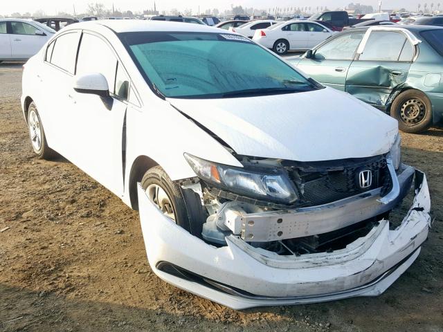 19XFB2F59EE206449 - 2014 HONDA CIVIC LX WHITE photo 1