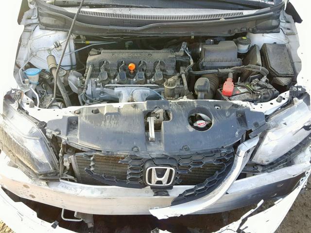 19XFB2F59EE206449 - 2014 HONDA CIVIC LX WHITE photo 7