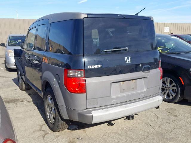 5J6YH28544L030995 - 2004 HONDA ELEMENT EX BLACK photo 3