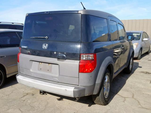 5J6YH28544L030995 - 2004 HONDA ELEMENT EX BLACK photo 4