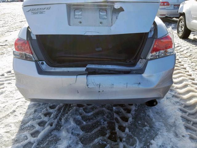 JHMCP26758C015661 - 2008 HONDA ACCORD EX SILVER photo 9