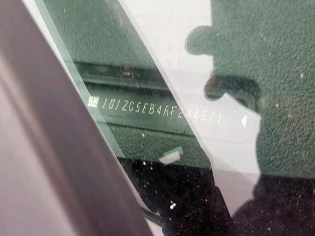 1G1ZC5EB4AF244571 - 2010 CHEVROLET MALIBU 1LT BLACK photo 10