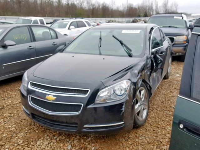 1G1ZC5EB4AF244571 - 2010 CHEVROLET MALIBU 1LT BLACK photo 2