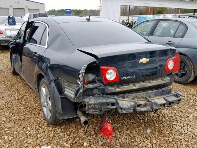 1G1ZC5EB4AF244571 - 2010 CHEVROLET MALIBU 1LT BLACK photo 3