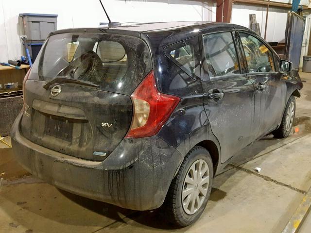 3N1CE2CP4FL356310 - 2015 NISSAN VERSA NOTE BLACK photo 4