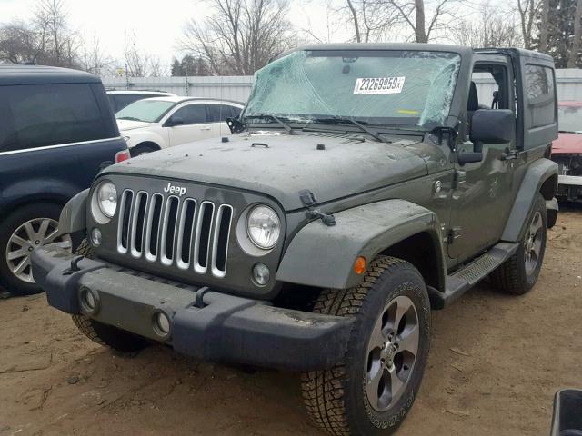 1C4AJWBG3GL100309 - 2016 JEEP WRANGLER S 绿色 照片 2