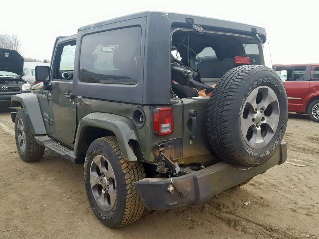 1C4AJWBG3GL100309 - 2016 JEEP WRANGLER S 绿色 照片 3