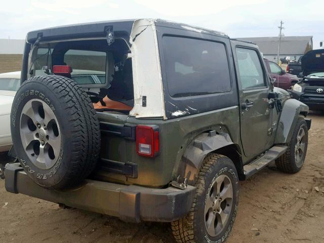 1C4AJWBG3GL100309 - 2016 JEEP WRANGLER S 绿色 照片 4