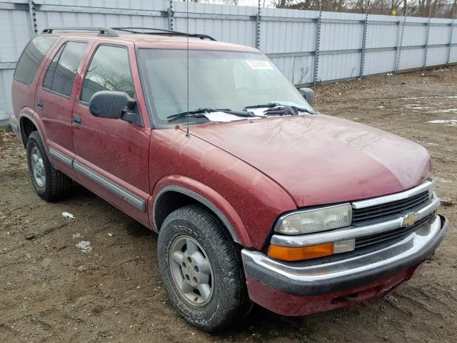 1GNDT13W2X2162331 - 1999 CHEVROLET BLAZER RED photo 1