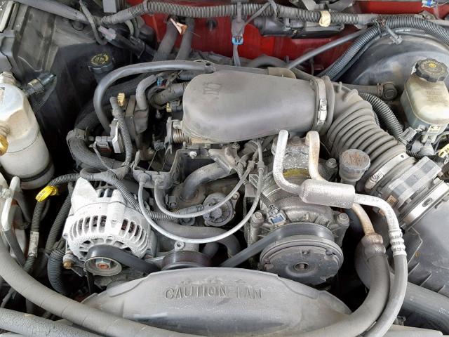 1GNDT13W2X2162331 - 1999 CHEVROLET BLAZER RED photo 7