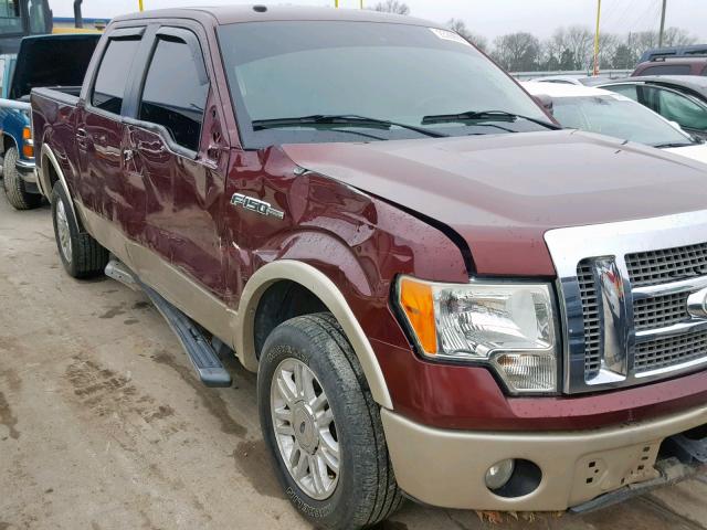 1FTFW1CV4AFA62988 - 2010 FORD F150 SUPER MAROON photo 9