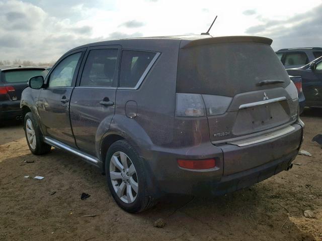 JA4JT5AX6DU006432 - 2013 MITSUBISHI OUTLANDER GRAY photo 3