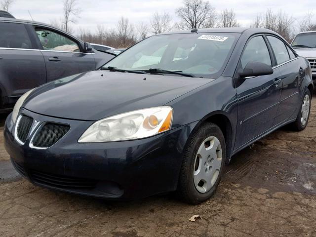 1G2ZF57B384289118 - 2008 PONTIAC G6 VALUE L BLACK photo 2