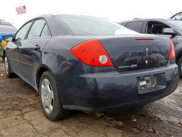 1G2ZF57B384289118 - 2008 PONTIAC G6 VALUE L BLACK photo 3