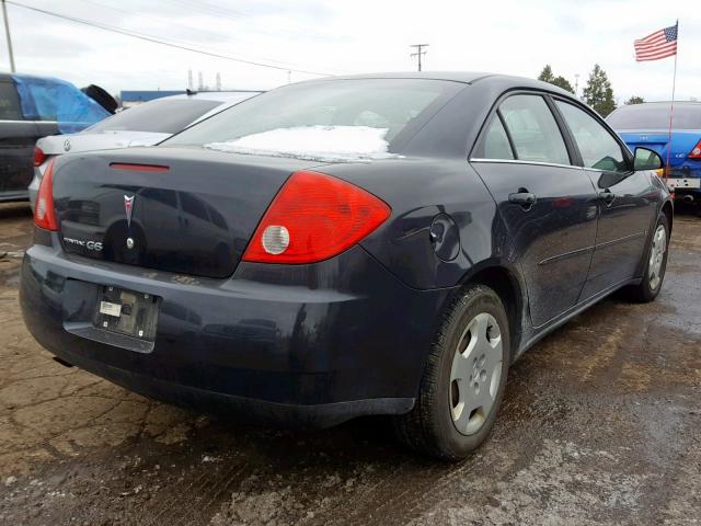 1G2ZF57B384289118 - 2008 PONTIAC G6 VALUE L BLACK photo 4