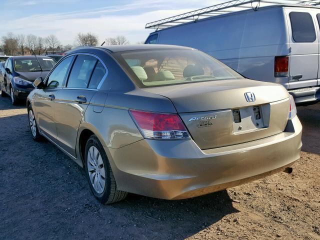 1HGCP26359A194412 - 2009 HONDA ACCORD LX TAN photo 3