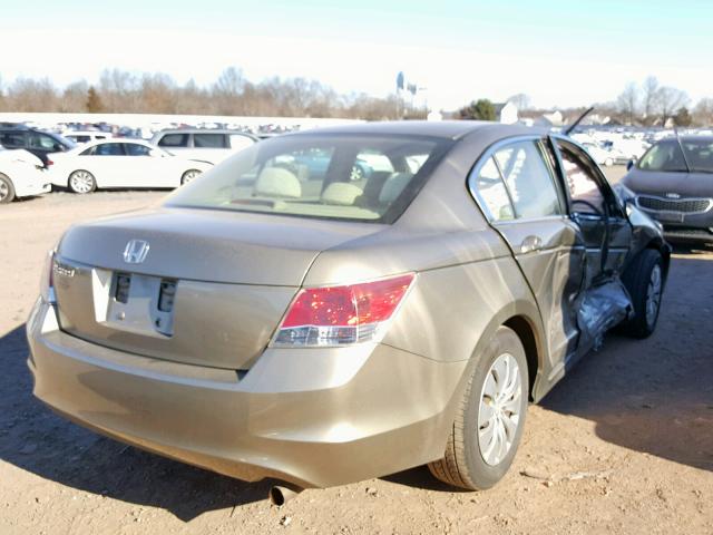 1HGCP26359A194412 - 2009 HONDA ACCORD LX TAN photo 4