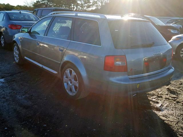 WAUXU64B82N054974 - 2002 AUDI S6 AVANT Q SILVER photo 3