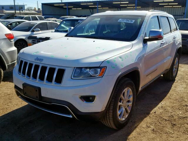 1C4RJFBG1GC327548 - 2016 JEEP GRAND CHER WHITE photo 2