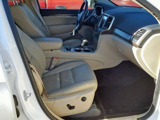 1C4RJFBG1GC327548 - 2016 JEEP GRAND CHER WHITE photo 5