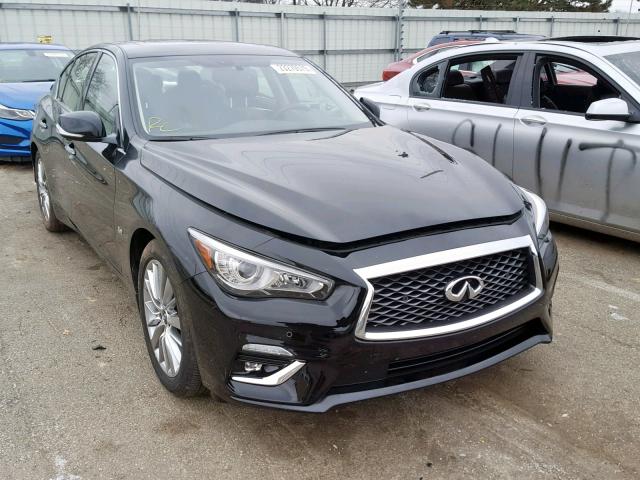 JN1EV7ARXJM437496 - 2018 INFINITI Q50 LUXE BLACK photo 1