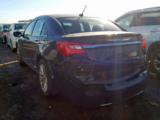 1C3BC2FG5BN619963 - 2011 CHRYSLER 200 LIMITE BLACK photo 3