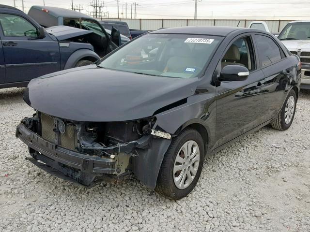 KNAFU4A25A5261583 - 2010 KIA FORTE EX BLACK photo 2