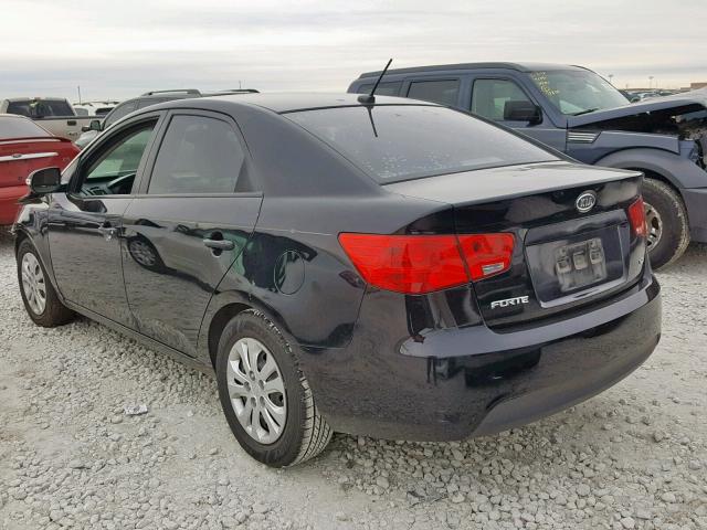 KNAFU4A25A5261583 - 2010 KIA FORTE EX BLACK photo 3