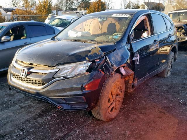 2HKRM4H48GH648385 - 2016 HONDA CR-V SE BLACK photo 2