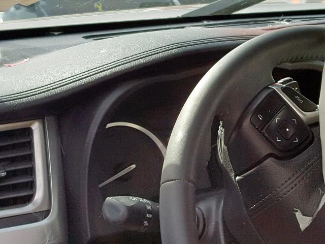 5TDZKRFH2GS163940 - 2016 TOYOTA HIGHLANDER BURGUNDY photo 8