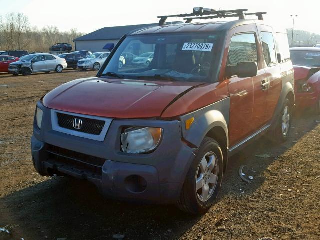 5J6YH28534L026341 - 2004 HONDA ELEMENT EX ORANGE photo 2